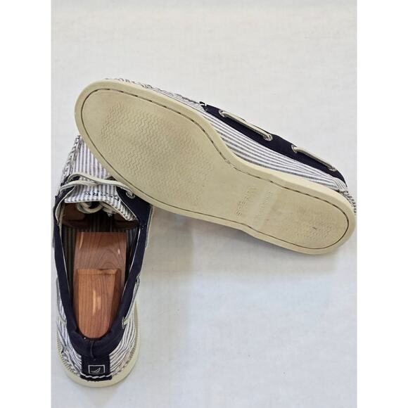 Sperry Top Sider Size US 10.5M Blue stripes - Picture 4 of 5